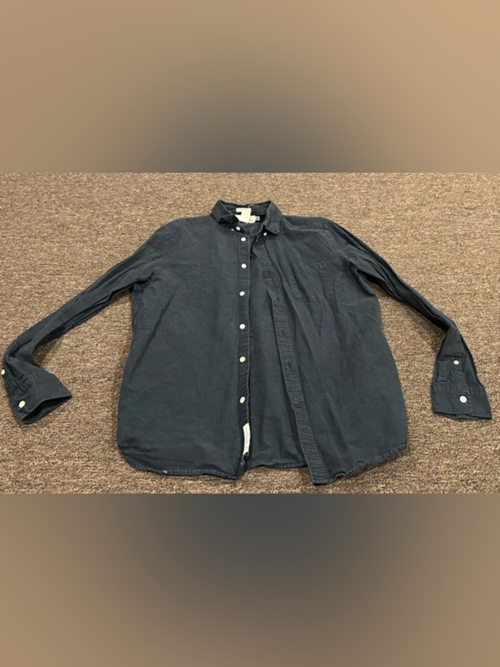 Label of Graded Goods LOGG Classic Men's L Button-Up Black Shirt